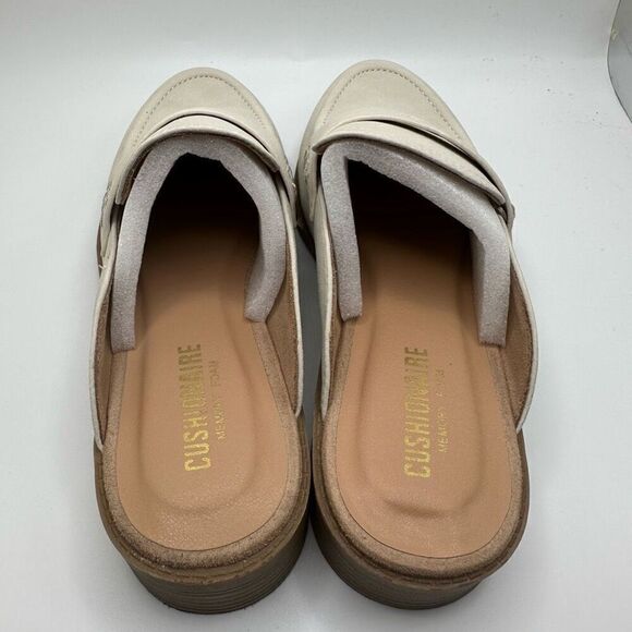 CUSHIONAIRE Women's Prescott Slip On Mule +Memory Foam 6.5 BONE NEW - Picture 4 of 7